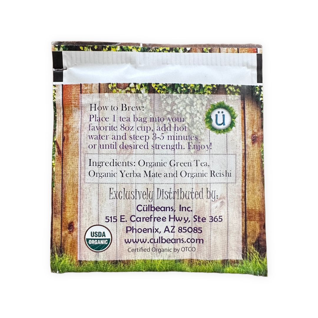 Organic Green Tea reishi yerba mate