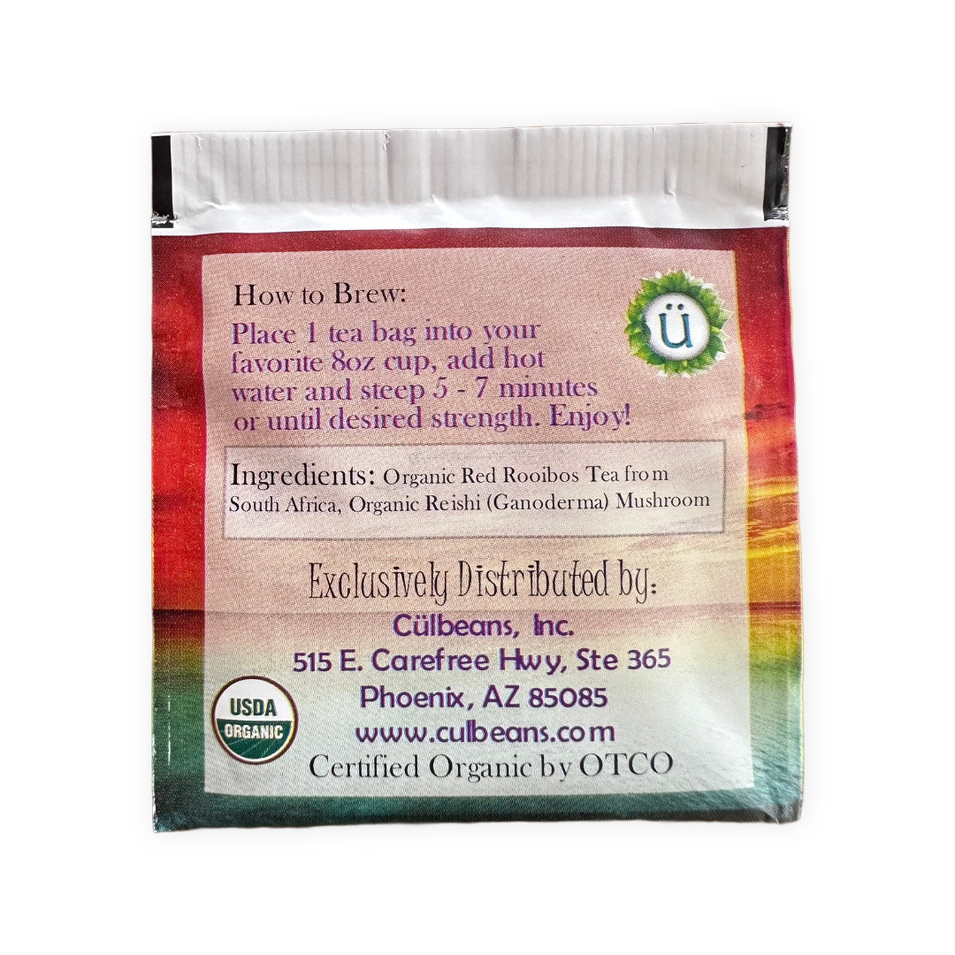 Organic red rooibos tea reishi