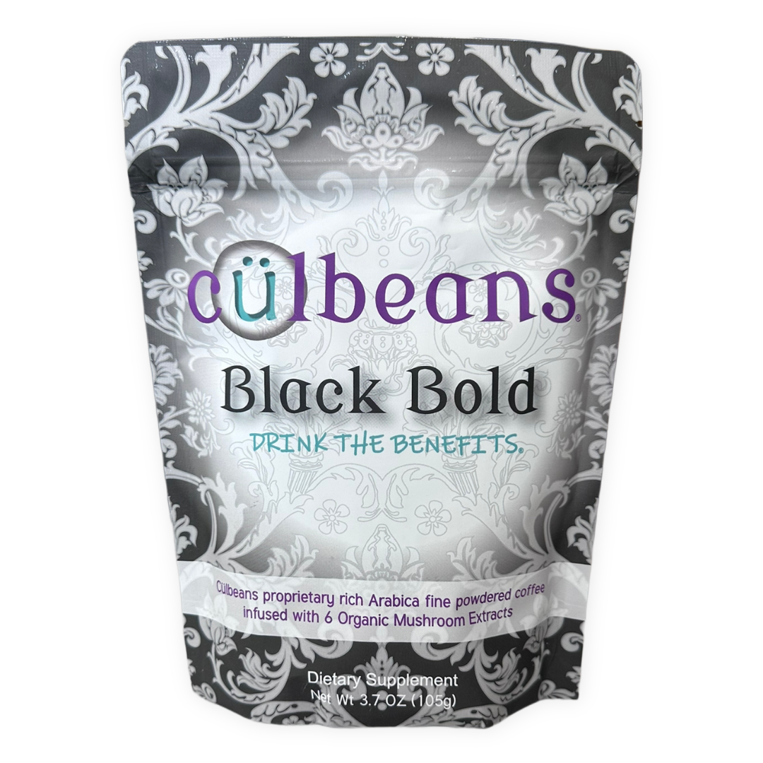 Arabica Black Coffee with organic six mushroom blend